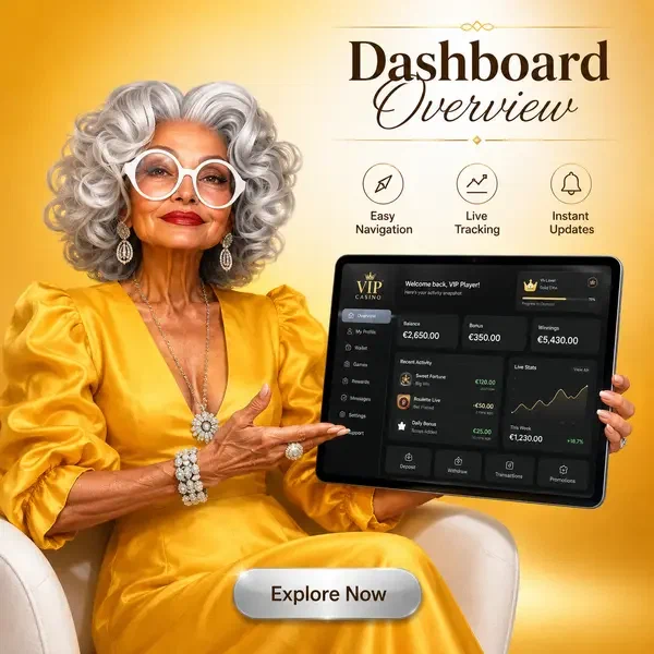 Femme élégante démontrant l'interface de connexion du tableau de bord sur un écran de tablette élégant